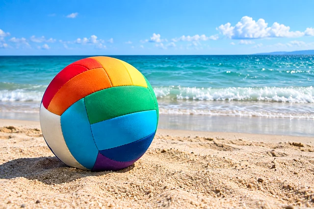 Beach photograph with Chromatic style