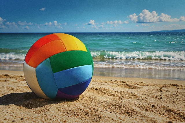 Beach photograph with Church style