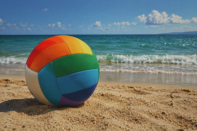 Beach photograph with Cinema style