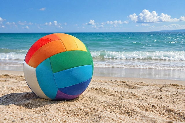 Beach photograph with Flower Plain style