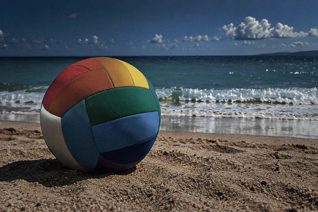 Beach photograph with Flower style