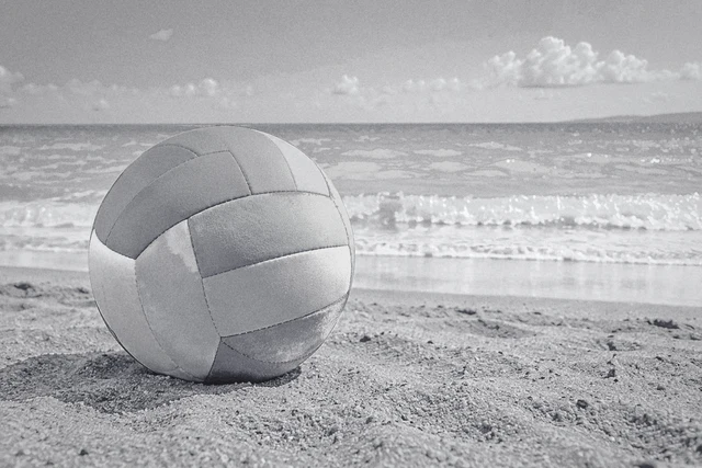 Beach photograph with Forge style