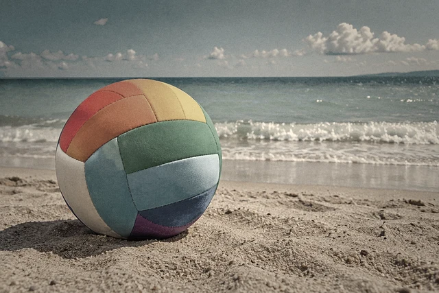 Beach photograph with Lamp style