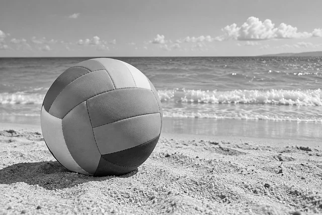 Beach photograph with Classic style