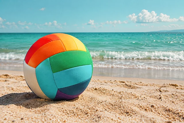 Beach photograph with Honey Hour style
