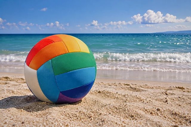 Beach photograph with Studio Cut style